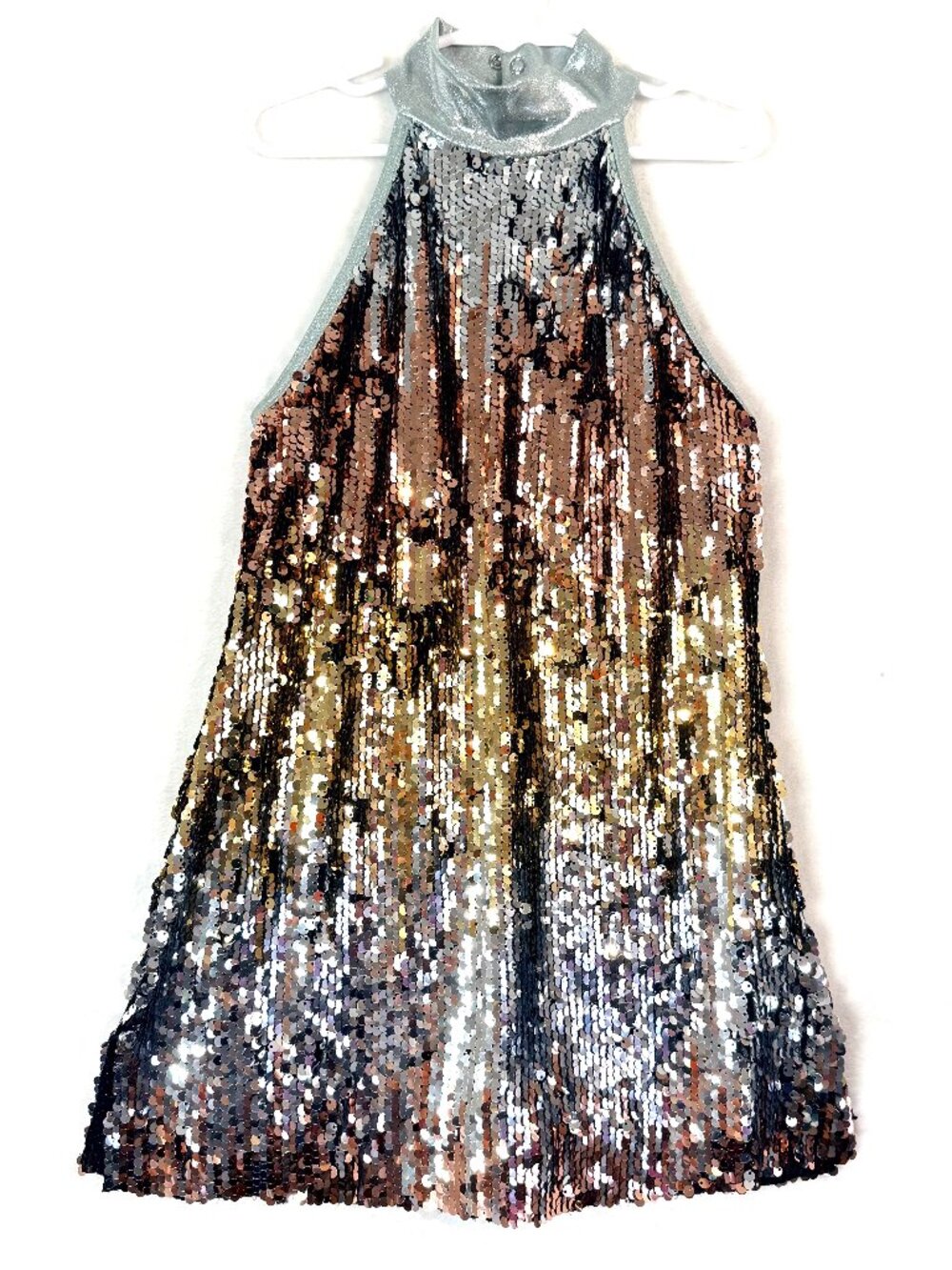 WEISSMAN SHOWTIME Girls Take A Chance On Me Ombre Sequin Dance Costume Dress MC
